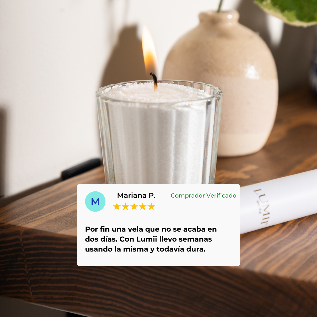 Kit Lumii | Vela en Perlas + Esencia